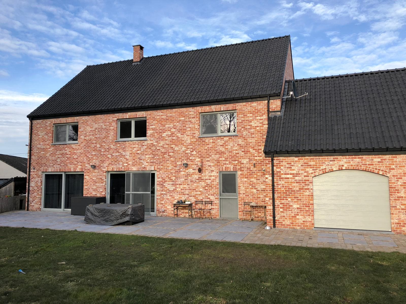 Toiture, chantier Thybati